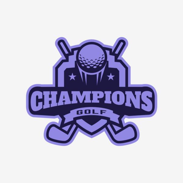 Champions Golf logo template Thumbnail