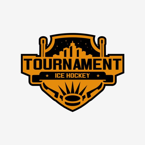 Tournament Ice Hockey logo template 02 Thumbnail