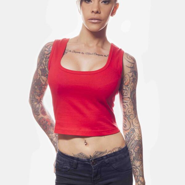 Ladies Fitted Cropped Tank Thumbnail